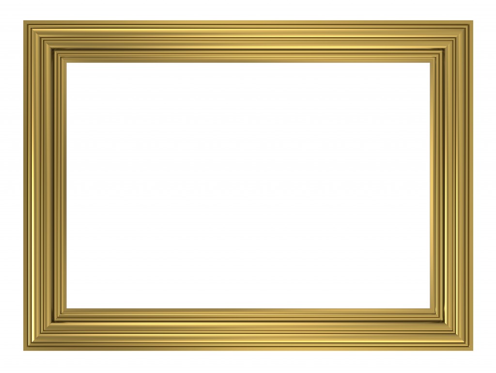 Gold frame isolated on white background. | Wedding Industry Awards